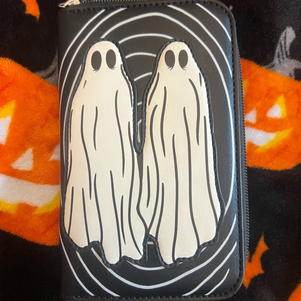 Ghost Design Black and White Wallet
